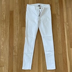 american eagle skinny jeans white size 6